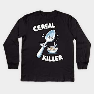 Cereal Killer Bowl Kids Long Sleeve T-Shirt